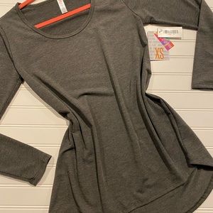 NWT Lularoe Lynnae solid charcoal Gray XS